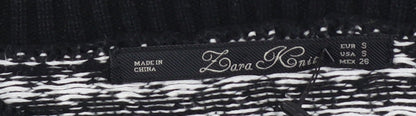 Womens UK Size S Zara Black Pullover Jumper