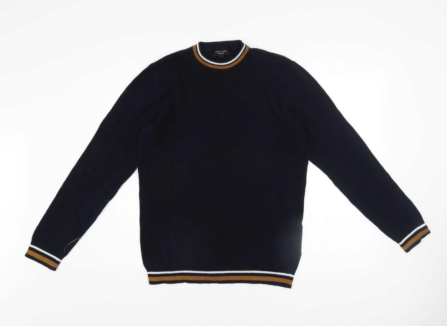 Mens UK Size L New Look Blue Pullover Jumper
