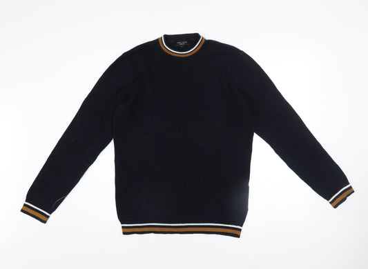Mens UK Size L New Look Blue Pullover Jumper