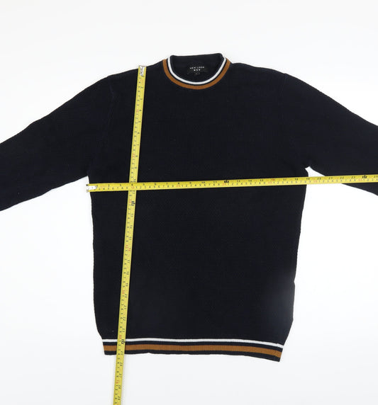 Mens UK Size L New Look Blue Pullover Jumper