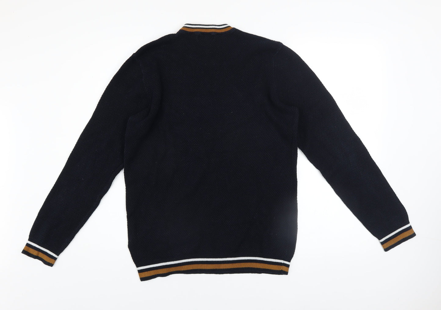 Mens UK Size L New Look Blue Pullover Jumper