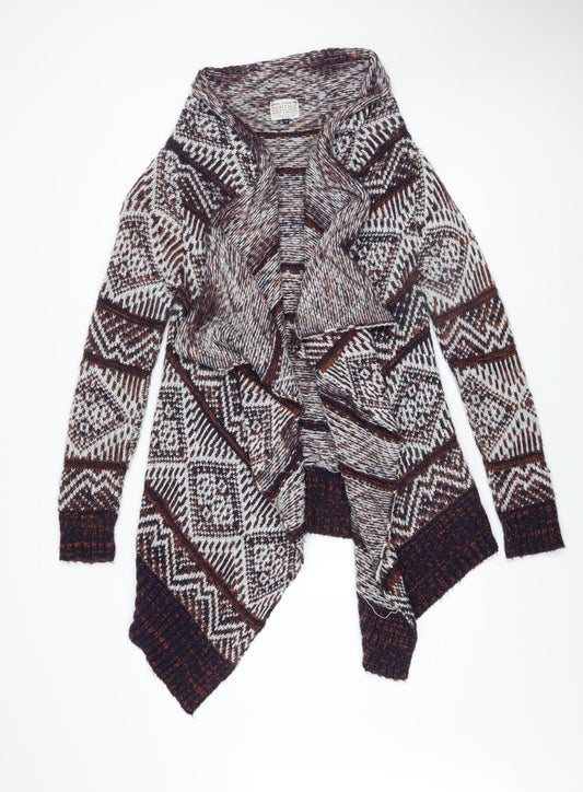 Womens UK Size 10 Blonde Heritage Multicoloured Cardigan Jumper