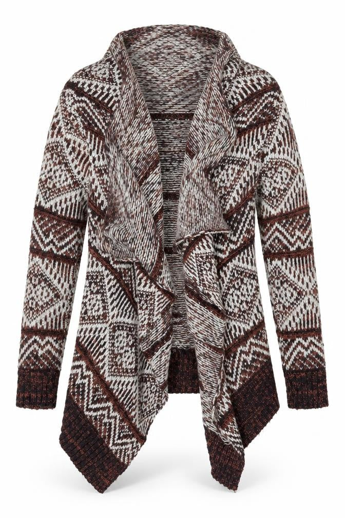 Blonde + Blonde Heritage Women's Multicoloured Aztec Knit Cardigan Size 10