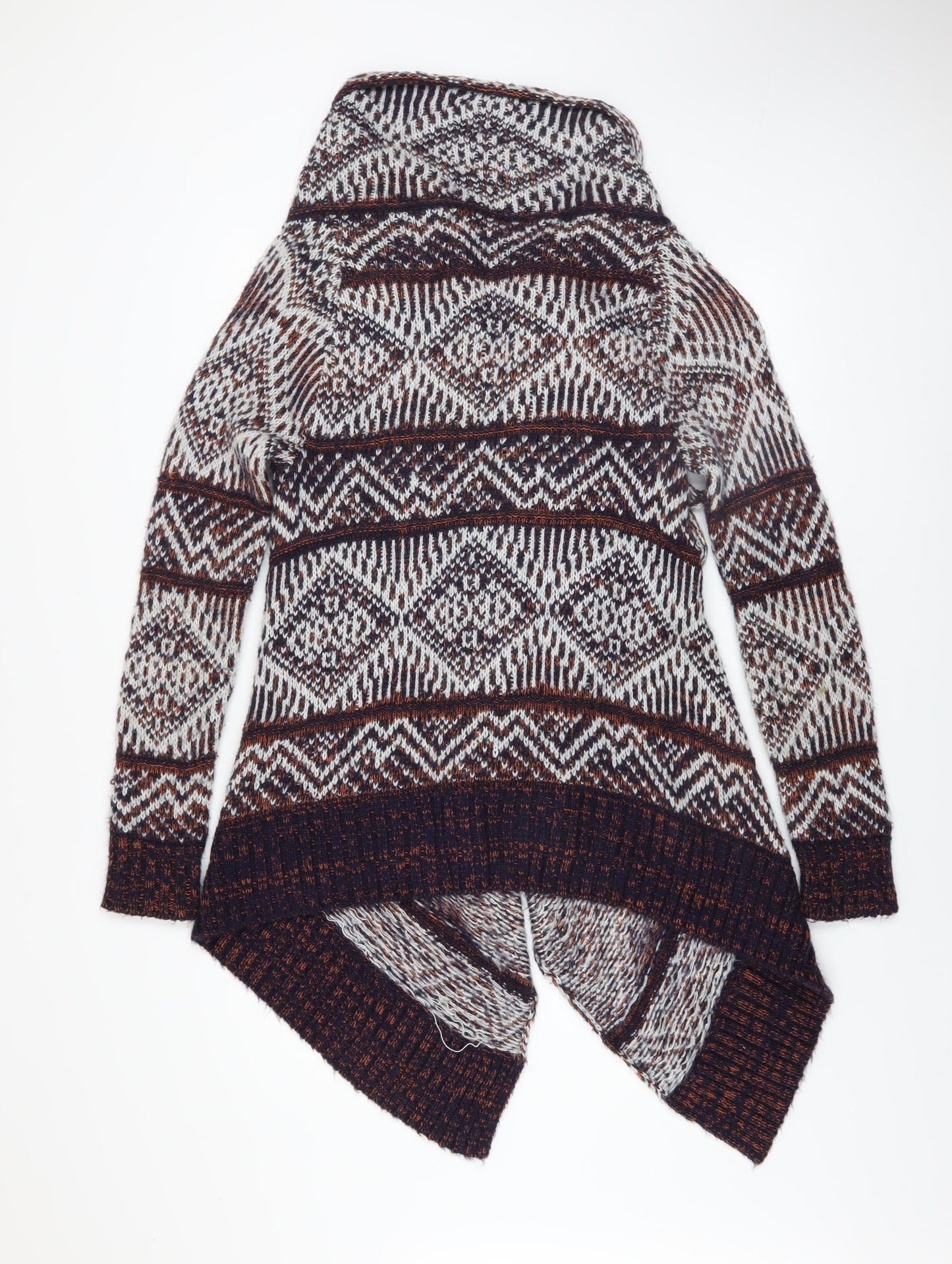 Womens UK Size 10 Blonde Heritage Multicoloured Cardigan Jumper