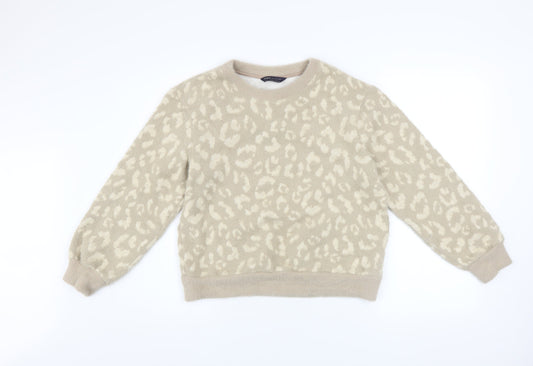 Womens UK Size XS Marks and Spencer Beige Pullover Jumper