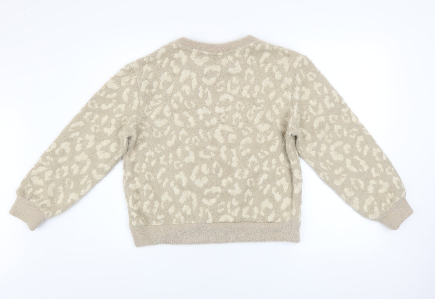 Womens UK Size XS Marks and Spencer Beige Pullover Jumper