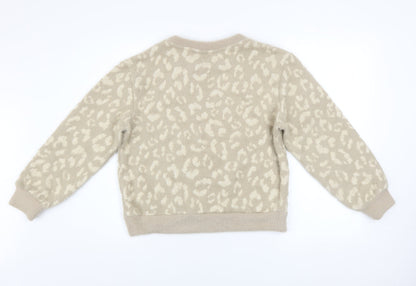 Womens UK Size XS Marks and Spencer Beige Pullover Jumper