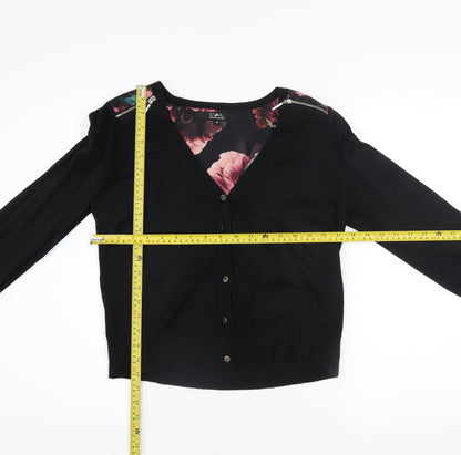 Womens UK Size 12 Star by Julien Macdonald Black Cardigan Jumper