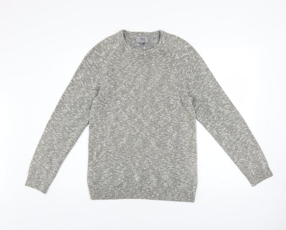 Mens UK Size S Marks and Spencer Grey Pullover Jumper