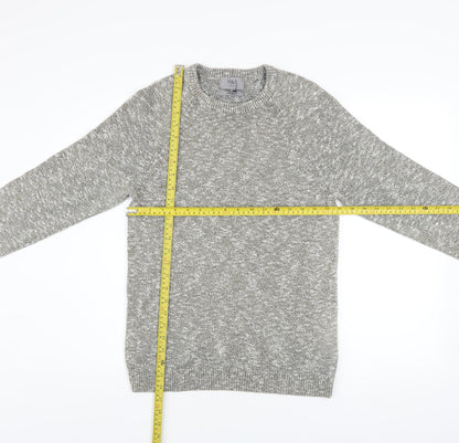 Mens UK Size S Marks and Spencer Grey Pullover Jumper