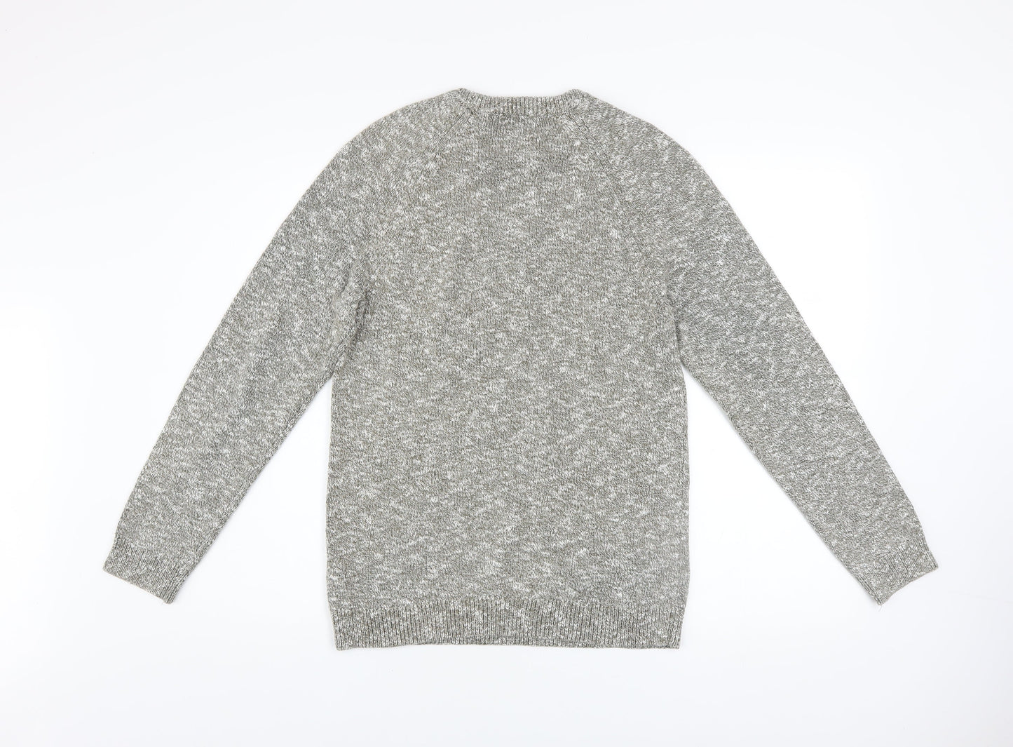 Mens UK Size S Marks and Spencer Grey Pullover Jumper