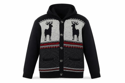 Mens UK Size L Denim Co Black Cardigan Jumper