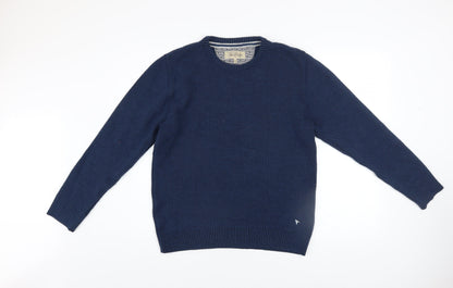 Mens UK Size M Daniel Grahame Drifter Blue Pullover Jumper