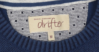 Mens UK Size M Daniel Grahame Drifter Blue Pullover Jumper