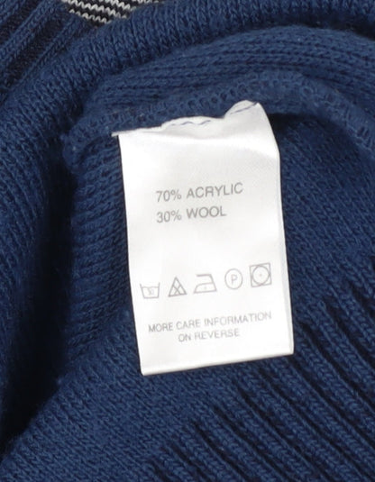 Mens UK Size M Daniel Grahame Drifter Blue Pullover Jumper