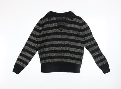 Womens UK Size M Marks and Spencer Black Pullover Jumper