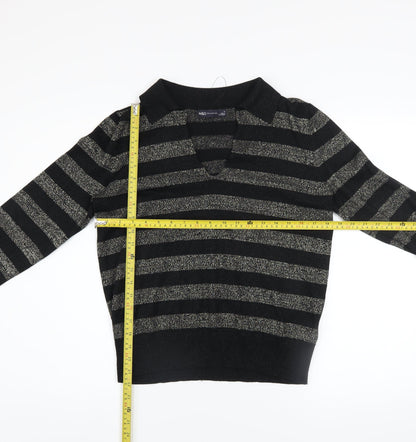 Womens UK Size M Marks and Spencer Black Pullover Jumper