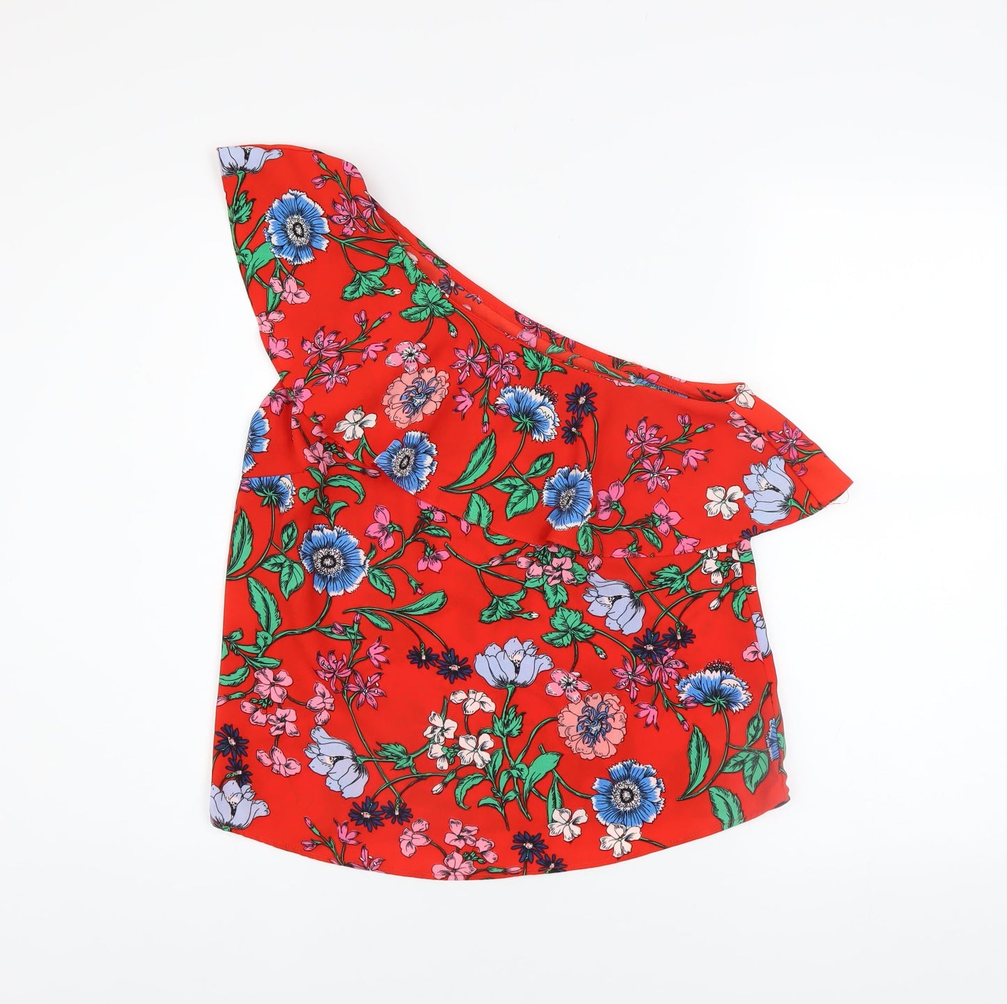 Womens UK Size 8 New Look Red Camisole Blouse