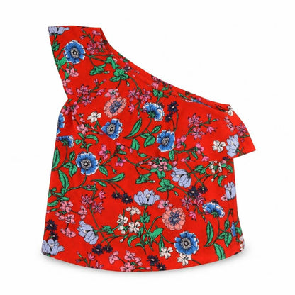 Womens UK Size 8 New Look Red Camisole Blouse