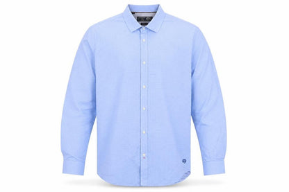 Paul Costelloe Living Men's Blue Cotton Long Sleeve Regular Fit Shirt XL