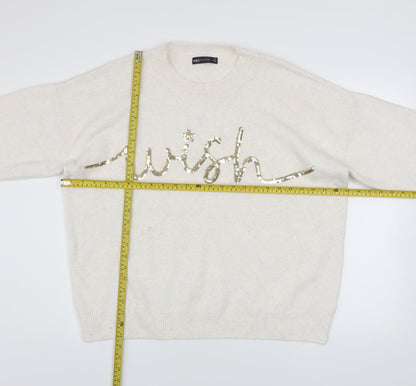 Womens UK Size XL Marks and Spencer Ivory Pullover Jumper