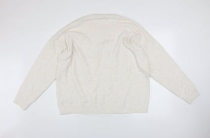 Womens UK Size XL Marks and Spencer Ivory Pullover Jumper