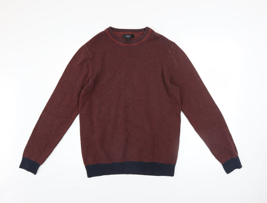 Mens UK Size M NEXT Red Pullover Jumper