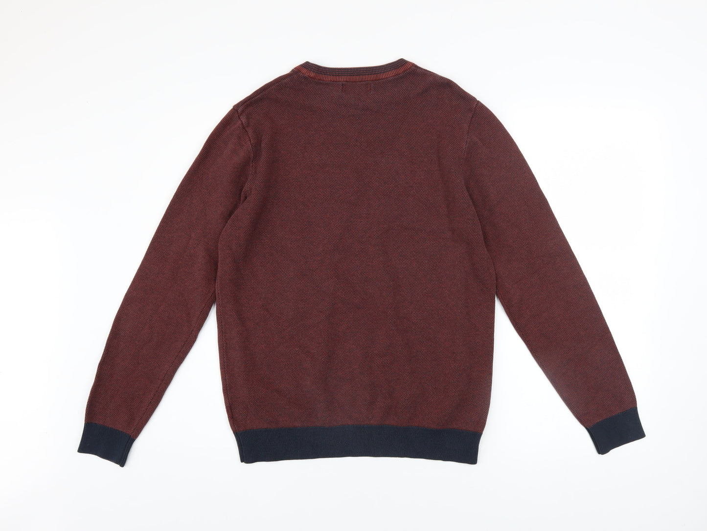 Mens UK Size M NEXT Red Pullover Jumper