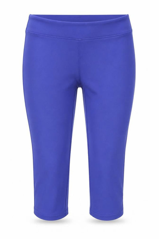 Front view of Dunnes women’s blue xxl capri leggings stretch activewear