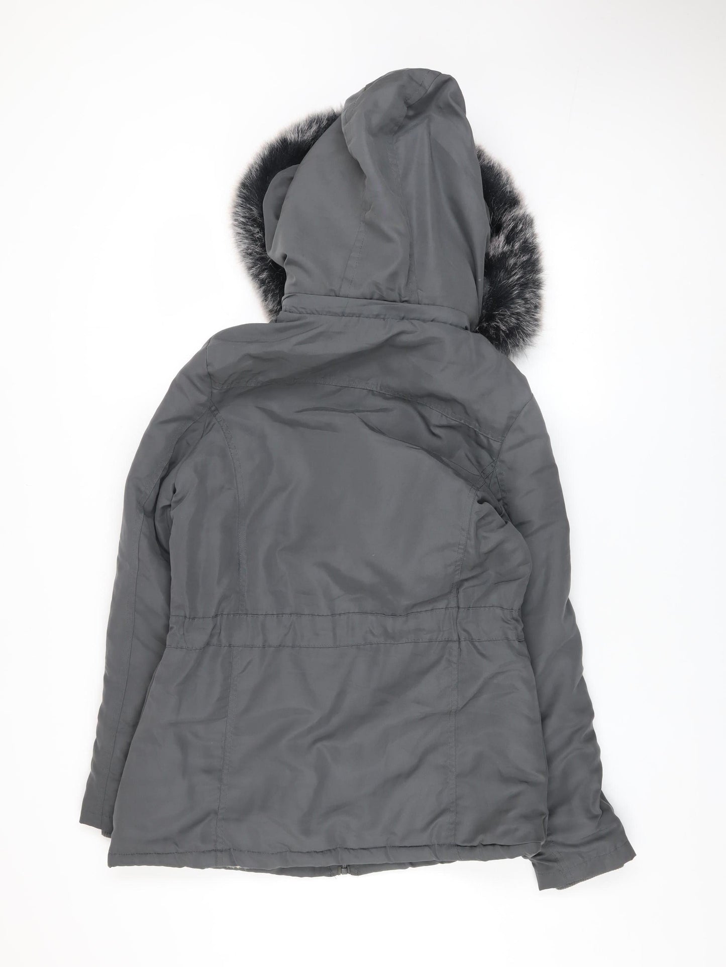Womens UK Size S Hölstark Collection Grey Parka Coat