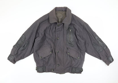 Mens UK Size 46 JS Styled in Italy Grey Bomber Jacket