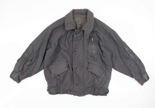 Mens UK Size 46 JS Styled in Italy Grey Bomber Jacket