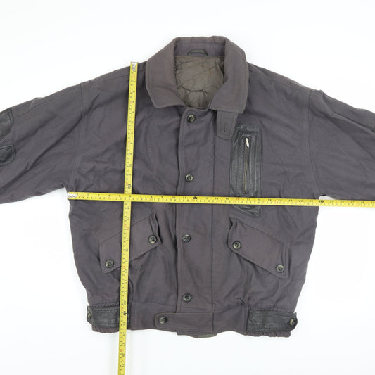 Mens UK Size 46 JS Styled in Italy Grey Bomber Jacket
