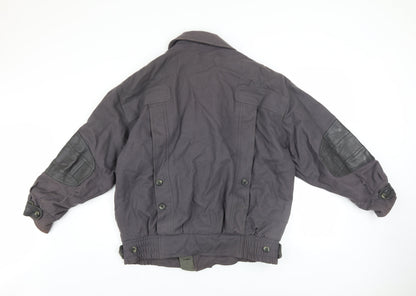 Mens UK Size 46 JS Styled in Italy Grey Bomber Jacket