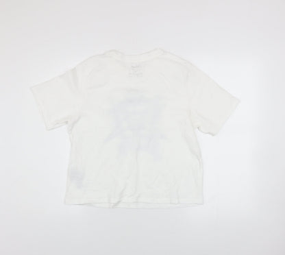 Womens UK Size S Disney at Primark White Basic T-Shirt