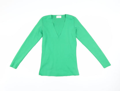 Womens UK Size 10 Savida Green Basic T-Shirt