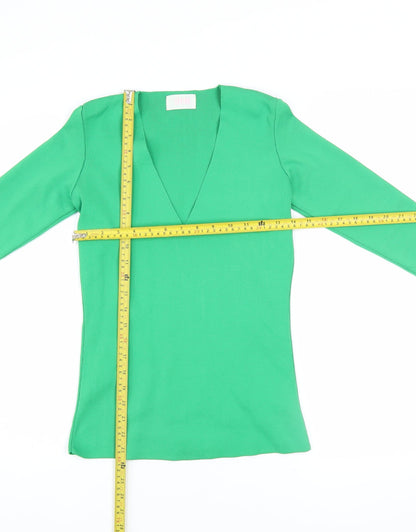 Womens UK Size 10 Savida Green Basic T-Shirt