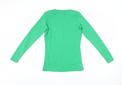 Womens UK Size 10 Savida Green Basic T-Shirt