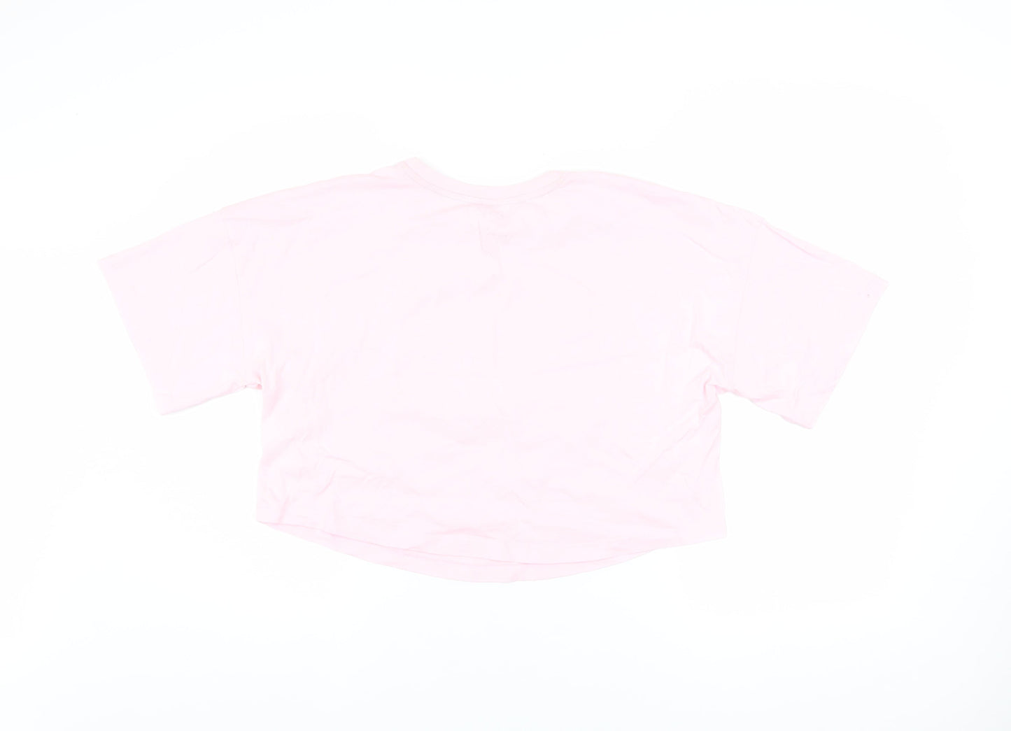 Womens UK Size XS Friends Pink Cropped T-Shirt
