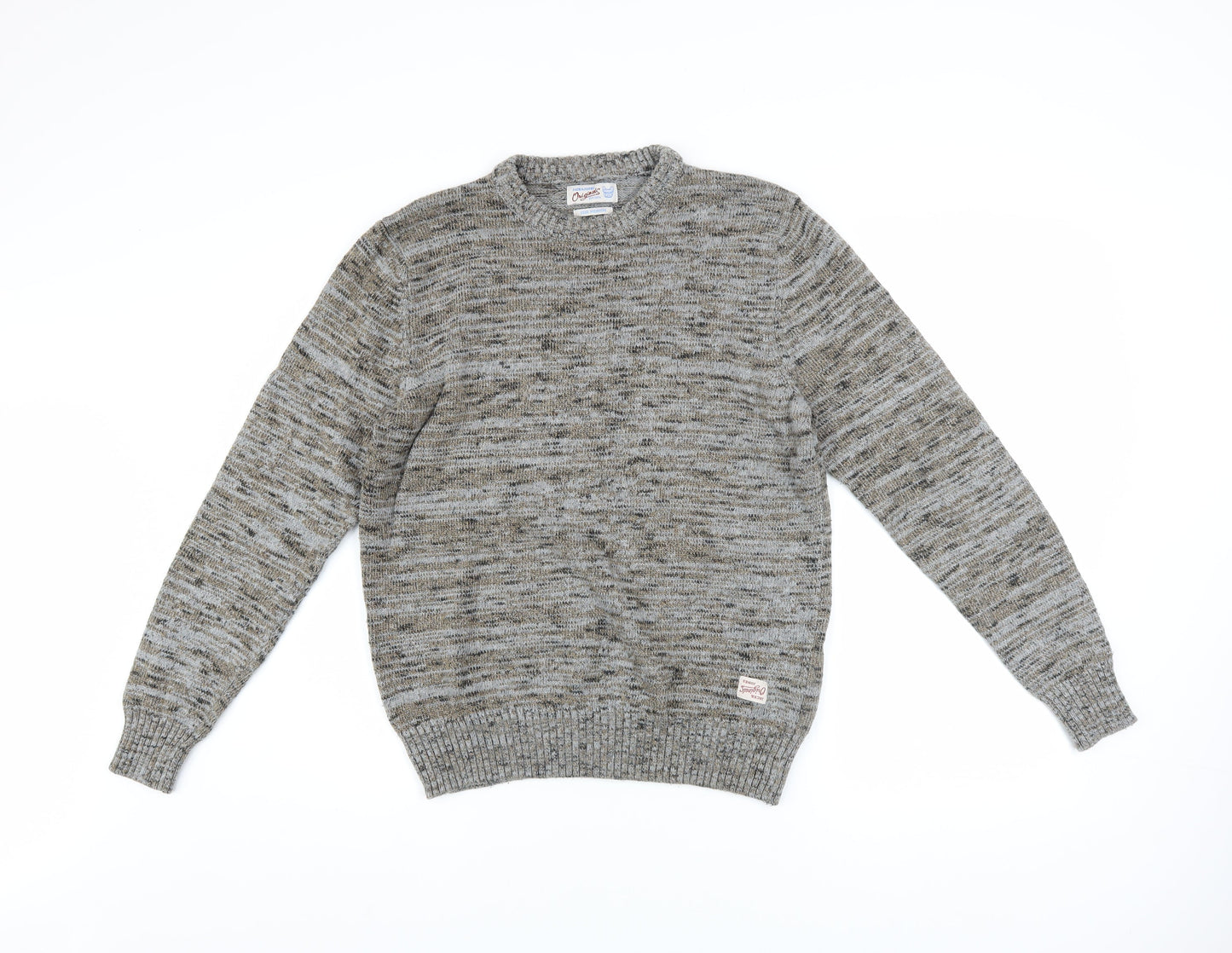 Mens UK Size M JACK & JONES Grey Pullover Jumper