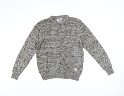 Mens UK Size M JACK & JONES Grey Pullover Jumper