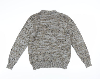 Mens UK Size M JACK & JONES Grey Pullover Jumper