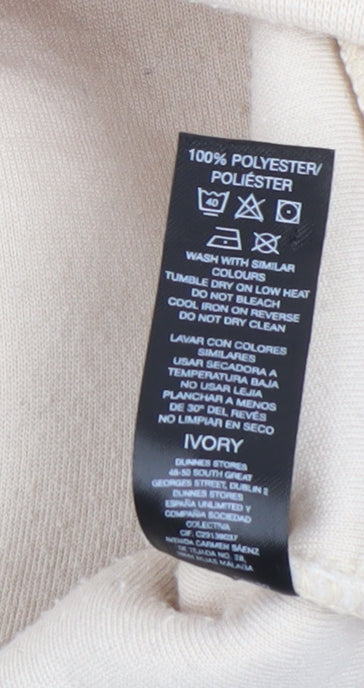 Womens UK Size XS Dunnes Stores Ivory Pullover Sweatshirt