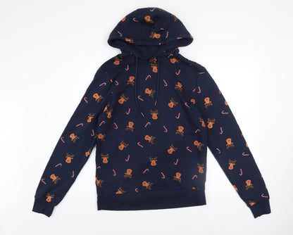 Mens UK Size S Livergy Blue Pullover Hoodie