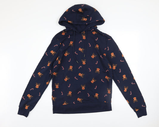 Mens UK Size S Livergy Blue Pullover Hoodie