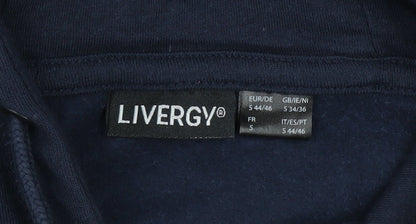 Mens UK Size S Livergy Blue Pullover Hoodie