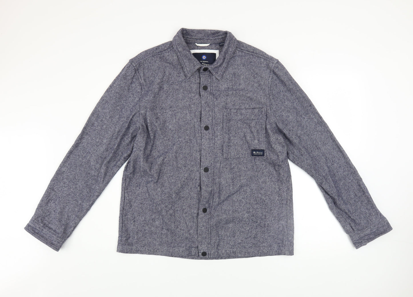 Mens UK Size M Ben Sherman Blue Basic Jacket