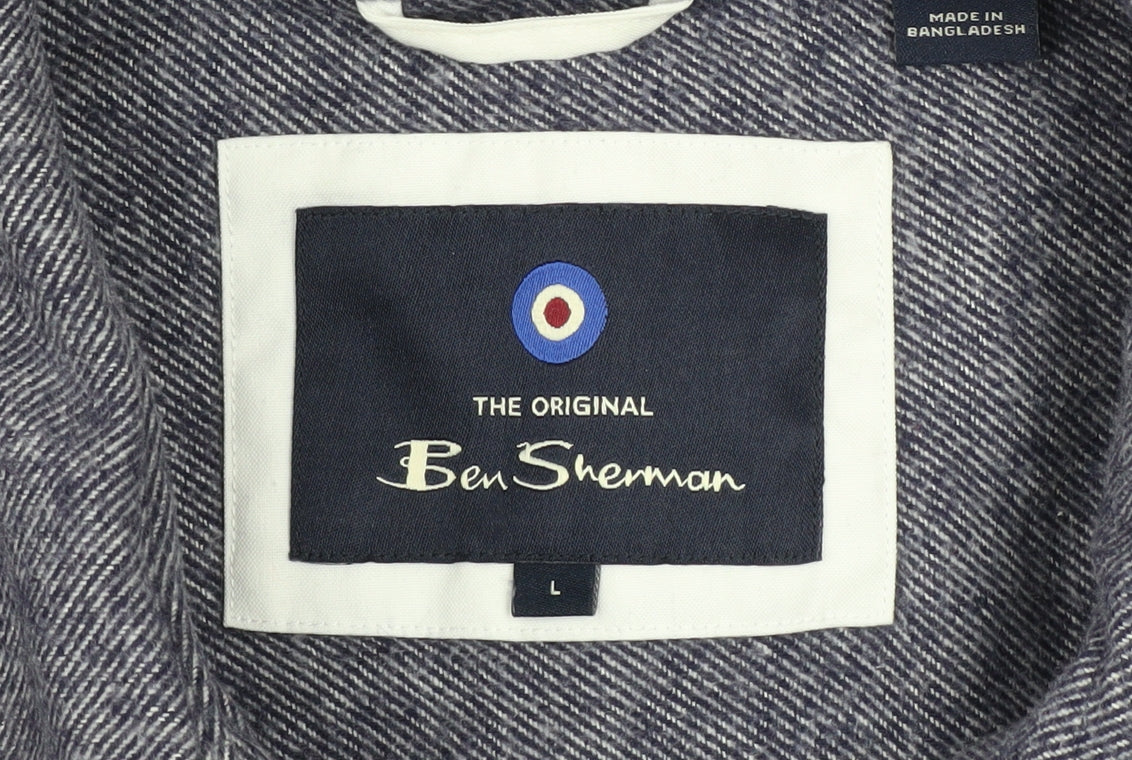 Mens UK Size M Ben Sherman Blue Basic Jacket