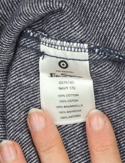 Mens UK Size M Ben Sherman Blue Basic Jacket