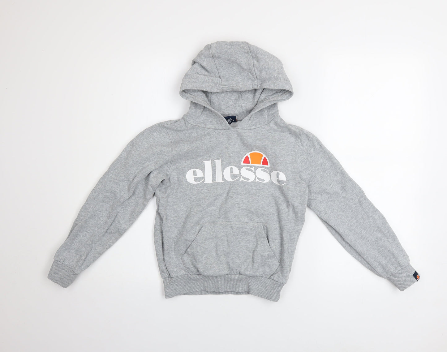 Girls UK Size 8-9 Years ellesse Grey Pullover Hoodie